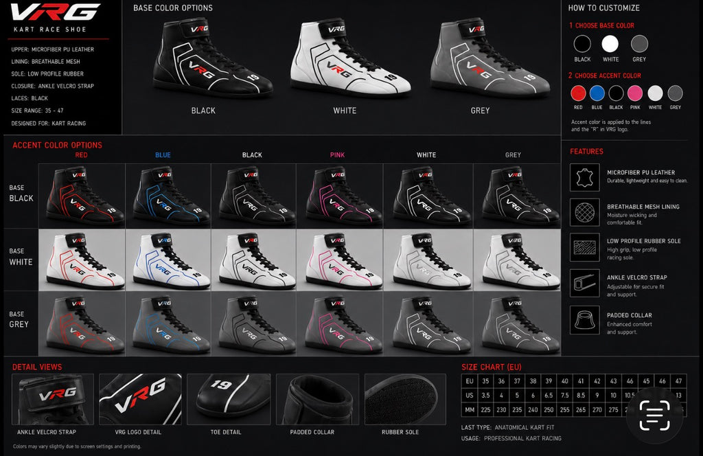 Adult Semi-Custom Karting Suit, Gloves & Shoes Bundle