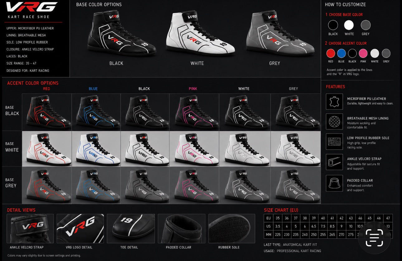 Adult Custom Karting Shoes