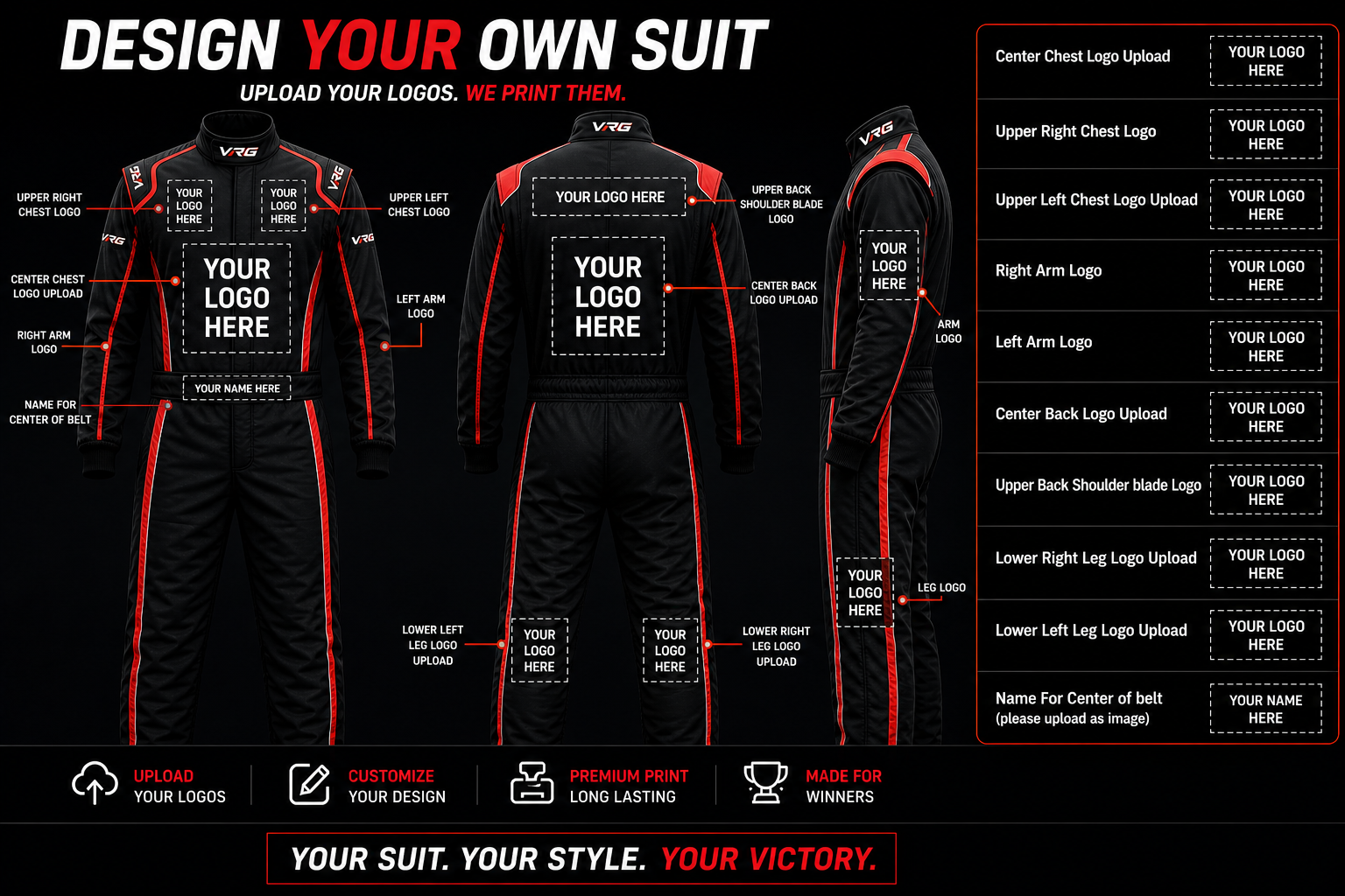 Youth Semi-Custom Karting Suit