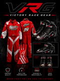 Adult Semi-Custom Karting Suit, Gloves & Shoes Bundle
